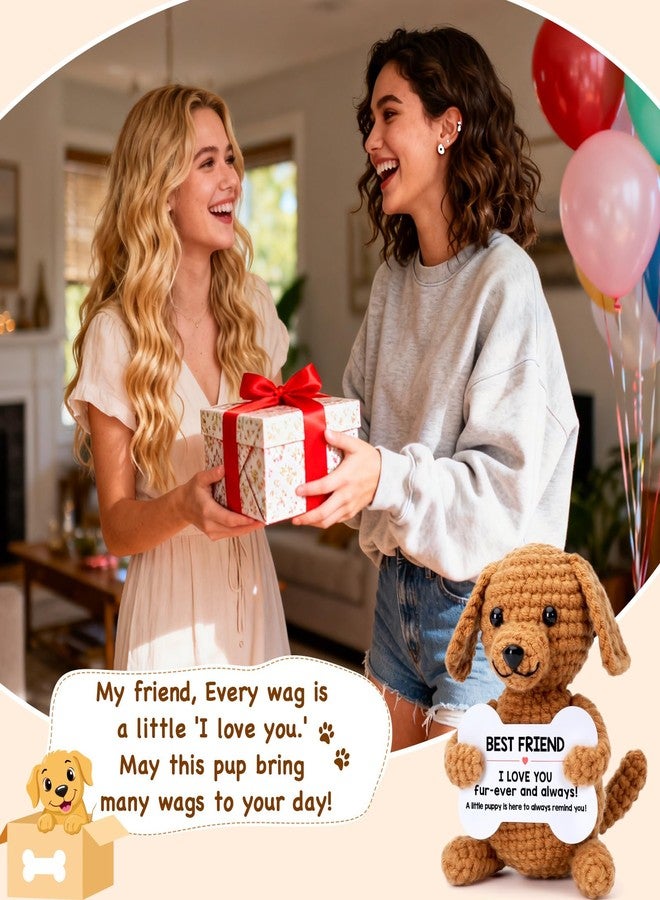 Wilbrea Funny Dog Best Friend Friendship Gifts for Women Men, BFF Bestie Bestfriend Gifts Ideas Birthday Christmas Ornaments Presents Stocking Stuffers, Small Cool Cute Stuff Things, I Love You Friends Puppy - Image 5